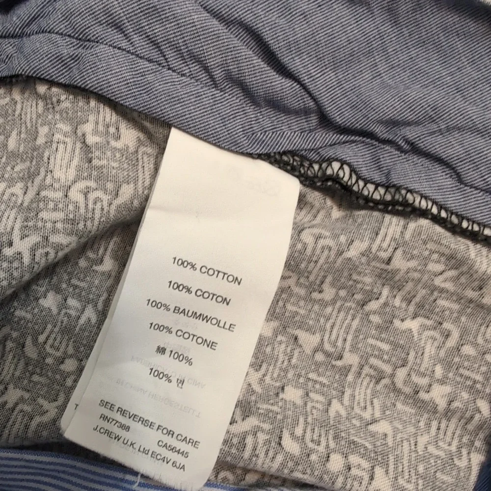 J Crew Club Shorts Mens 34x9 Black Geometric Pattern Cotton‎ Chino